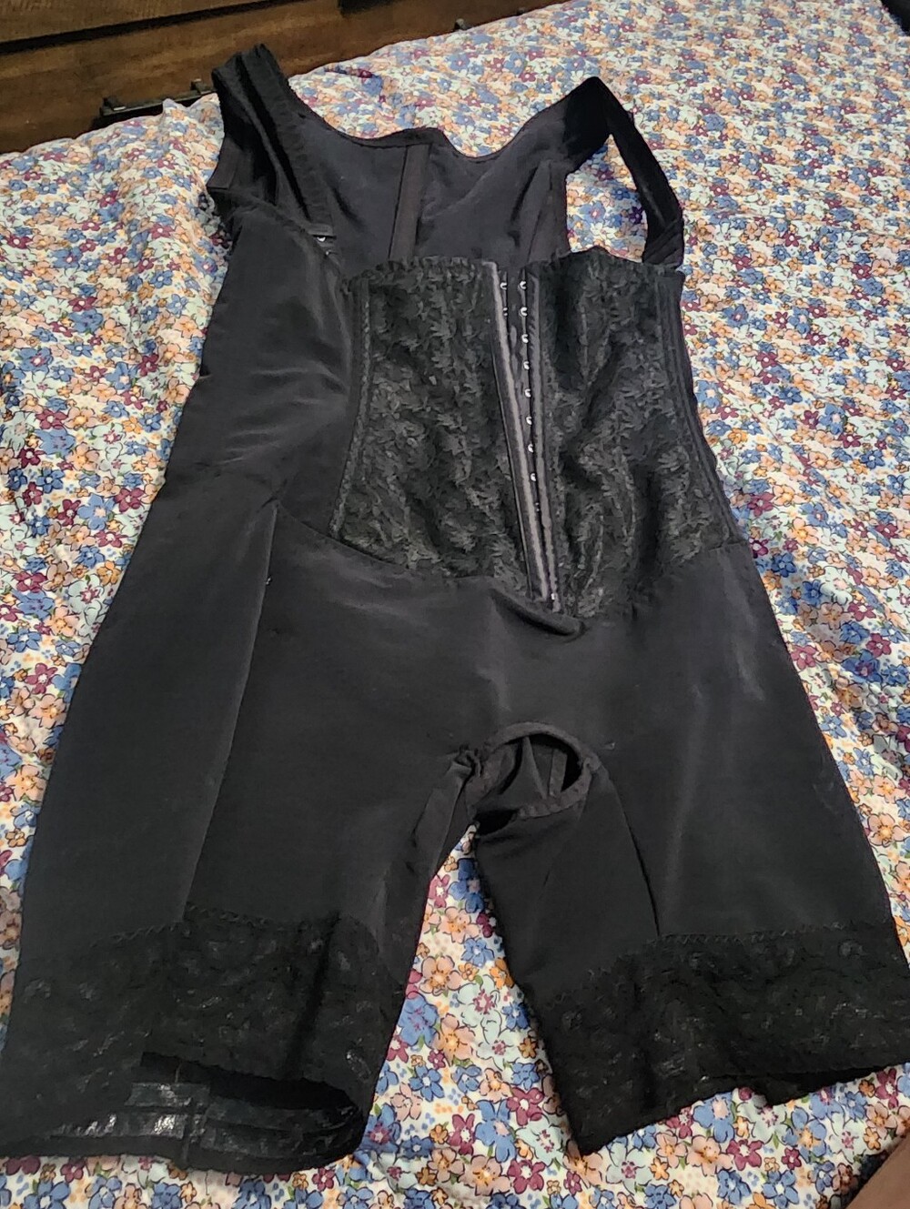 Ardyss Black Front-Closure Shapewear Bodysuit
